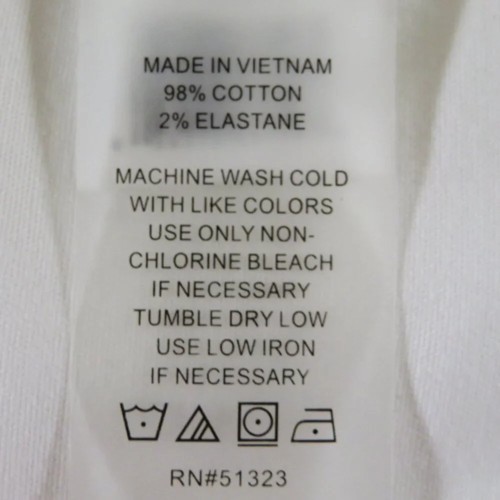 Vince Camuto Stretch Cotton Ankle Pants Bright White Solid Size 8 - Picture 5 of 5